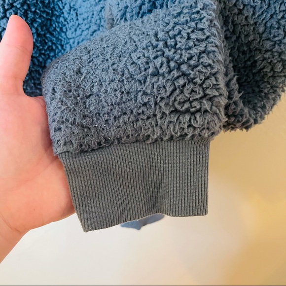 Slate Blue Sherpa Pullover - Picture 7 of 7